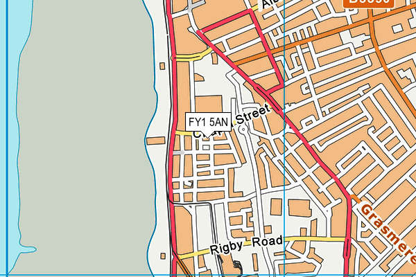 FY1 5AN map - OS VectorMap District (Ordnance Survey)