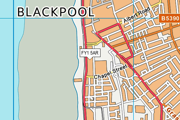 FY1 5AR map - OS VectorMap District (Ordnance Survey)