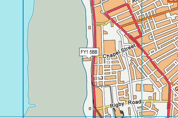 FY1 5BB map - OS VectorMap District (Ordnance Survey)
