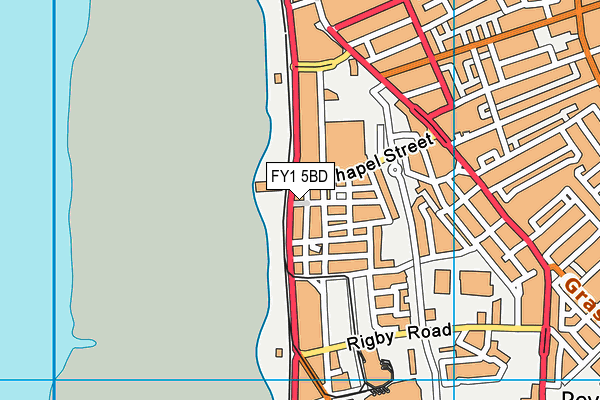 FY1 5BD map - OS VectorMap District (Ordnance Survey)