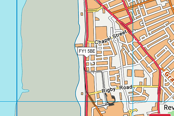 FY1 5BE map - OS VectorMap District (Ordnance Survey)