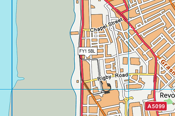 FY1 5BL map - OS VectorMap District (Ordnance Survey)