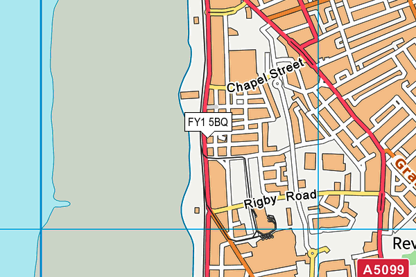 FY1 5BQ map - OS VectorMap District (Ordnance Survey)