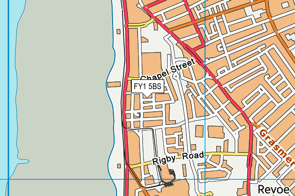 FY1 5BS map - OS VectorMap District (Ordnance Survey)
