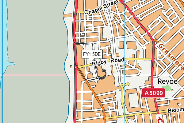 FY1 5DE map - OS VectorMap District (Ordnance Survey)