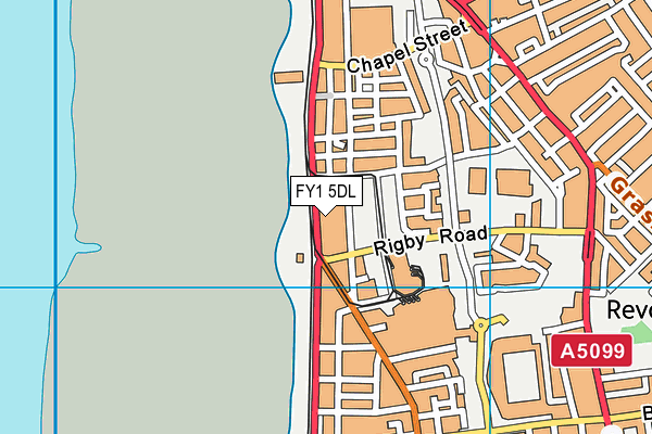 FY1 5DL map - OS VectorMap District (Ordnance Survey)