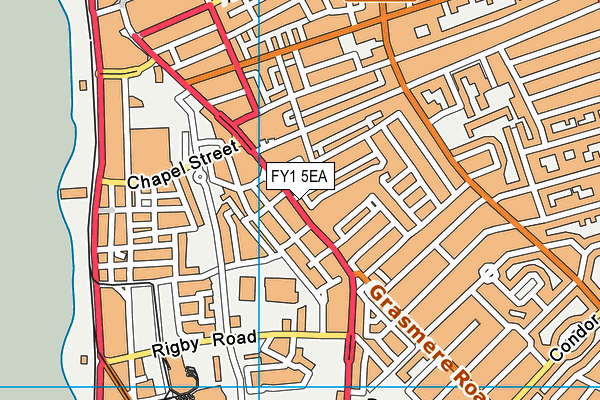 FY1 5EA map - OS VectorMap District (Ordnance Survey)