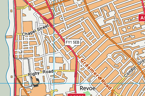 FY1 5EB map - OS VectorMap District (Ordnance Survey)