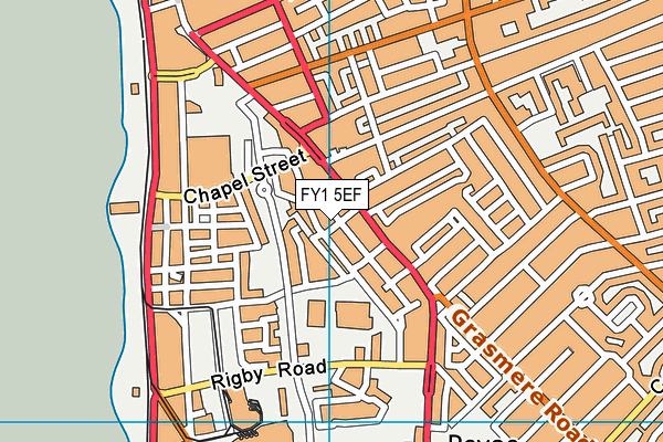 FY1 5EF map - OS VectorMap District (Ordnance Survey)