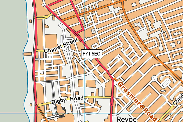 FY1 5EG map - OS VectorMap District (Ordnance Survey)