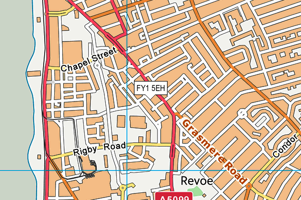 FY1 5EH map - OS VectorMap District (Ordnance Survey)
