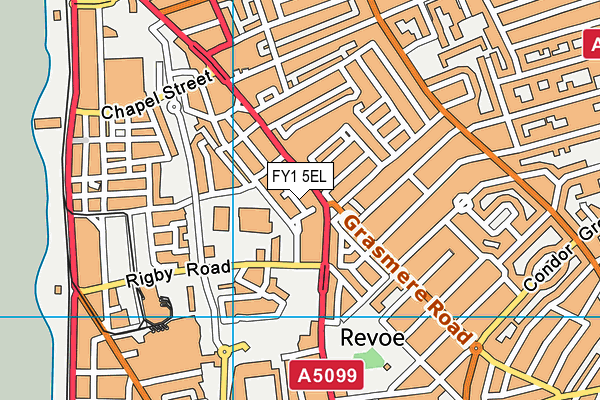 FY1 5EL map - OS VectorMap District (Ordnance Survey)