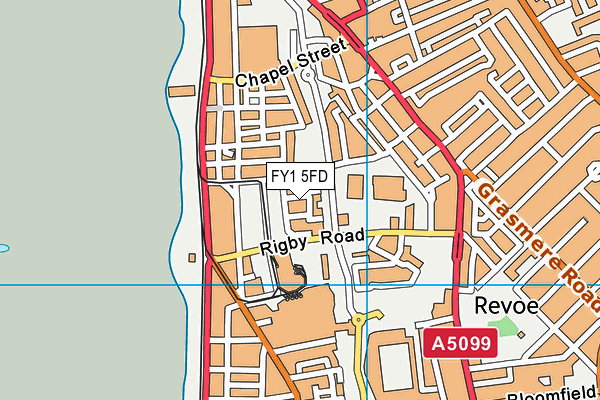 FY1 5FD map - OS VectorMap District (Ordnance Survey)