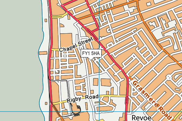 FY1 5HA map - OS VectorMap District (Ordnance Survey)