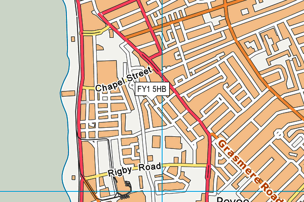 FY1 5HB map - OS VectorMap District (Ordnance Survey)