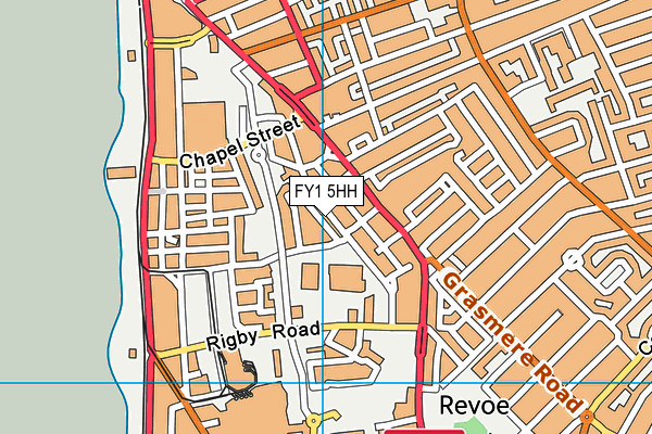 FY1 5HH map - OS VectorMap District (Ordnance Survey)