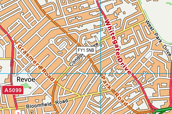 FY1 5NB map - OS VectorMap District (Ordnance Survey)