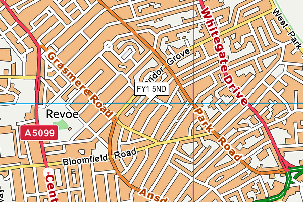 FY1 5ND map - OS VectorMap District (Ordnance Survey)