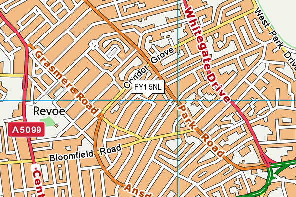 FY1 5NL map - OS VectorMap District (Ordnance Survey)