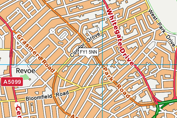 FY1 5NN map - OS VectorMap District (Ordnance Survey)