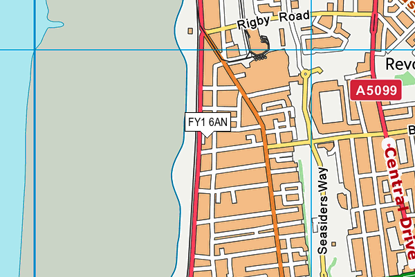 FY1 6AN map - OS VectorMap District (Ordnance Survey)