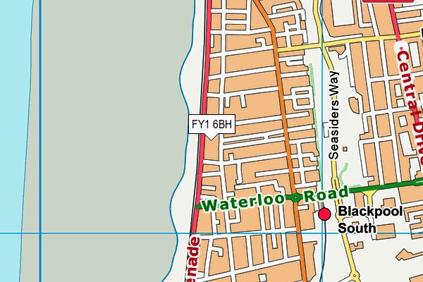 FY1 6BH map - OS VectorMap District (Ordnance Survey)