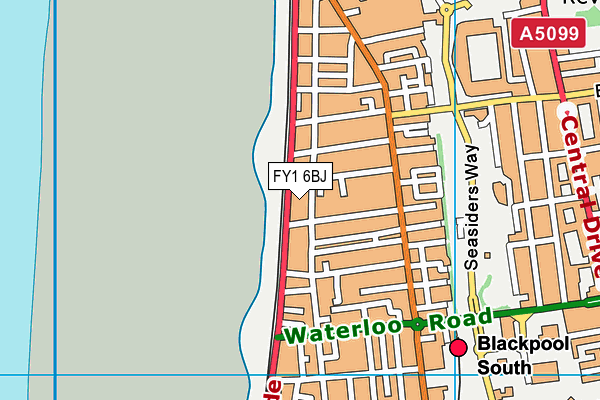 FY1 6BJ map - OS VectorMap District (Ordnance Survey)