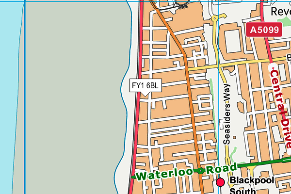 FY1 6BL map - OS VectorMap District (Ordnance Survey)