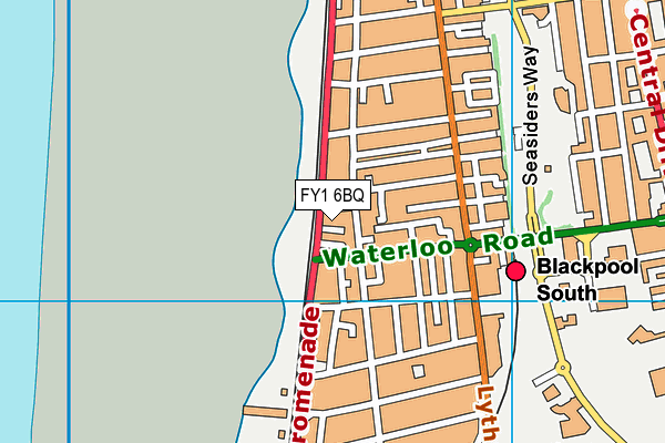FY1 6BQ map - OS VectorMap District (Ordnance Survey)