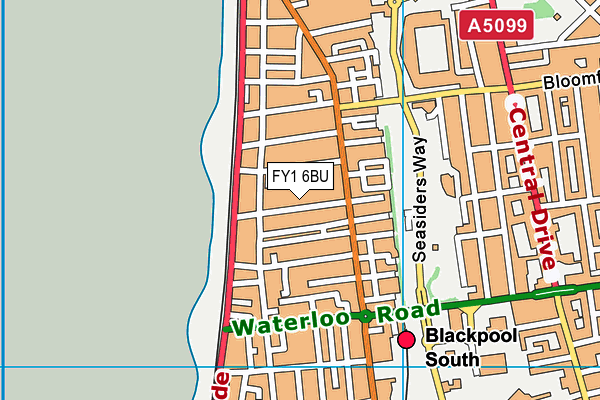 FY1 6BU map - OS VectorMap District (Ordnance Survey)