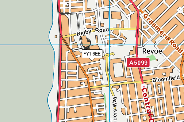 FY1 6EE map - OS VectorMap District (Ordnance Survey)
