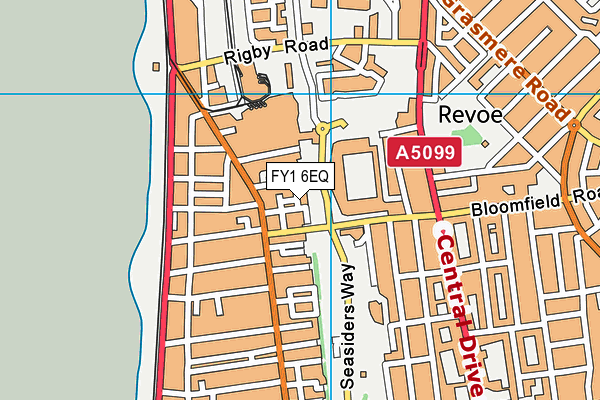FY1 6EQ map - OS VectorMap District (Ordnance Survey)