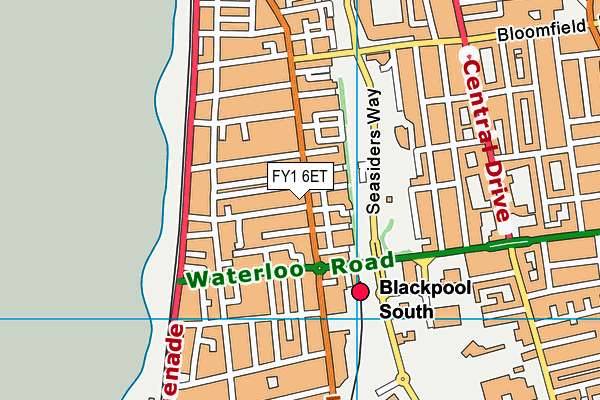 FY1 6ET map - OS VectorMap District (Ordnance Survey)