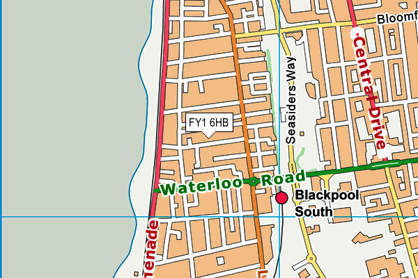 Map of HINTON CROSS LTD at district scale