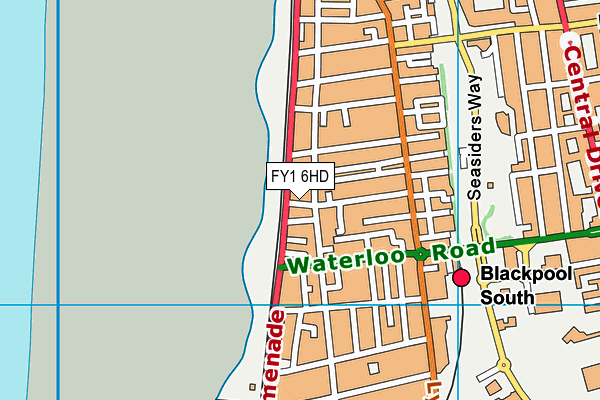 FY1 6HD map - OS VectorMap District (Ordnance Survey)