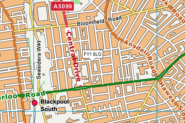 FY1 6LG map - OS VectorMap District (Ordnance Survey)