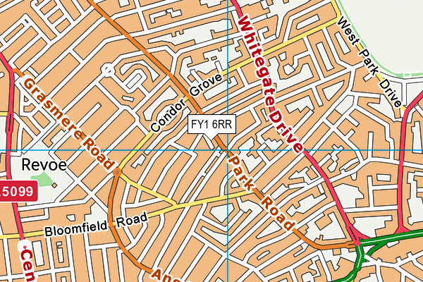FY1 6RR map - OS VectorMap District (Ordnance Survey)