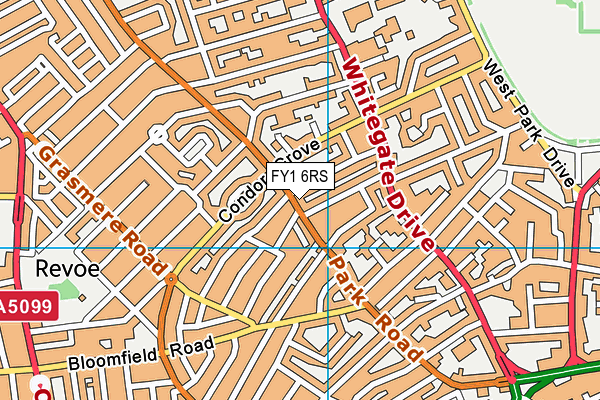 FY1 6RS map - OS VectorMap District (Ordnance Survey)