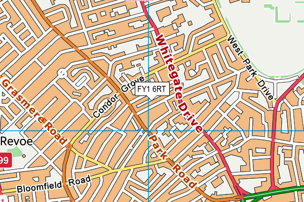 FY1 6RT map - OS VectorMap District (Ordnance Survey)