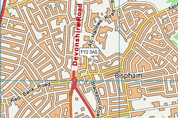 Bispham Body Senze (Closed) map (FY2 0AS) - OS VectorMap District (Ordnance Survey)
