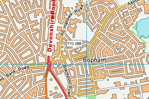 FY2 0BB map - OS VectorMap District (Ordnance Survey)