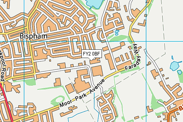 FY2 0BF map - OS VectorMap District (Ordnance Survey)