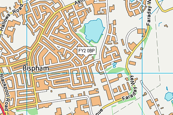 FY2 0BP map - OS VectorMap District (Ordnance Survey)