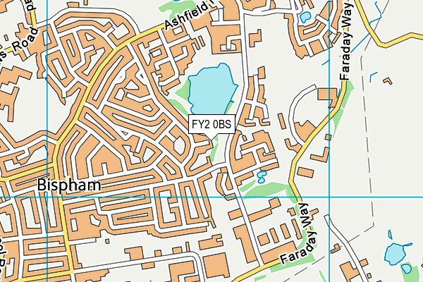 FY2 0BS map - OS VectorMap District (Ordnance Survey)