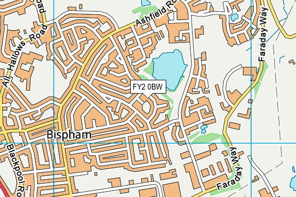 FY2 0BW map - OS VectorMap District (Ordnance Survey)