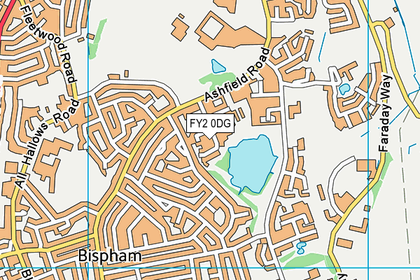 FY2 0DG map - OS VectorMap District (Ordnance Survey)