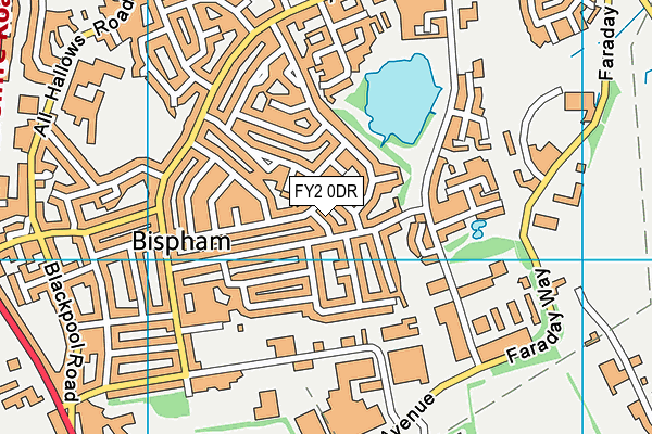 FY2 0DR map - OS VectorMap District (Ordnance Survey)