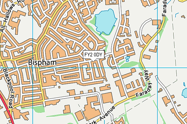 FY2 0DY map - OS VectorMap District (Ordnance Survey)