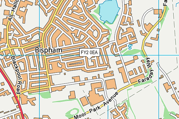 FY2 0EA map - OS VectorMap District (Ordnance Survey)
