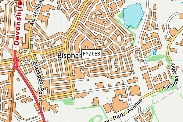 FY2 0EB map - OS VectorMap District (Ordnance Survey)